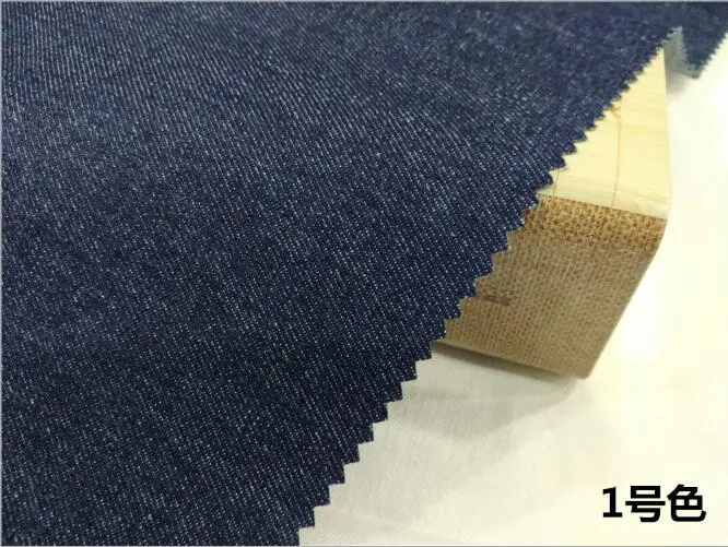 Простая стирка воды хлопок хлопчатобумажная джинсовая ткань "Деним" ткань, толстый и тонкий тип - Цвет: 1
