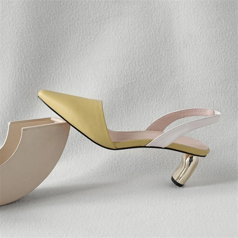 MSSTOR Pointed Toe Sandals 2019 Red Fashion Party Genuine Leather Summer Shoes Woman Sexy Mixed Colors High Heels Sandals Women MSSTOR Pointed Toe Sandals 2019 Red Fashion Party Genuine Leather Summer Shoes Woman Sexy Mixed Colors High Heels Sandals Women