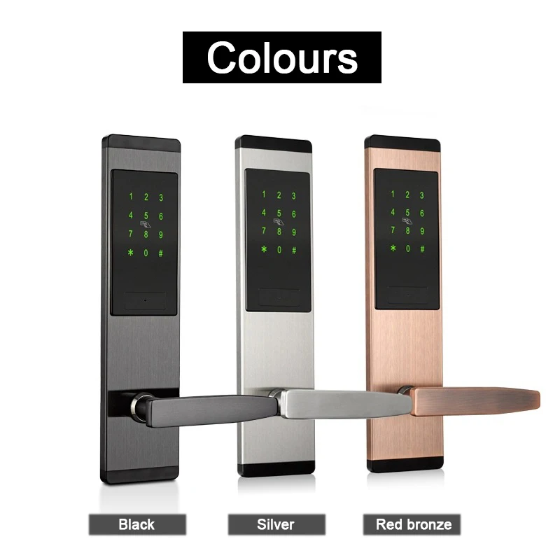 

Security Home Keyless Lock, Wifi Password RFID Card Lock Wireless App Phone Remote Control