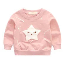 3D принт со звездой детские толстовки для девочек Малыш Ребенок Дети Девочка толстовки одежда детский пуловер наряд От 1 до 7 лет