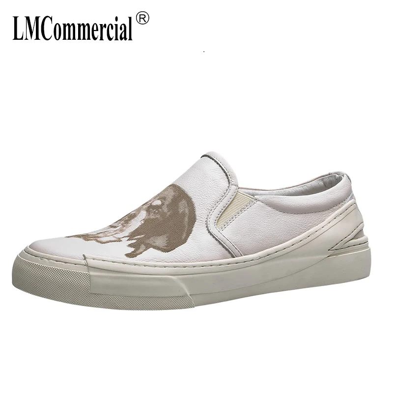 

men's Genuine leather casual shoes all-match cowhide leisure shoes men British retro Doug shoes male loafer, Driving