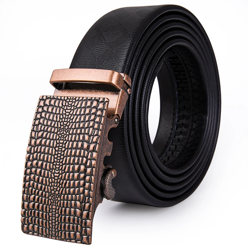 

Fashion Designer Crocodile Buckle Belts for Men Luxury Cowhide Genuine Leather Belt Men Male Men's Causal Jeans Leather Strap