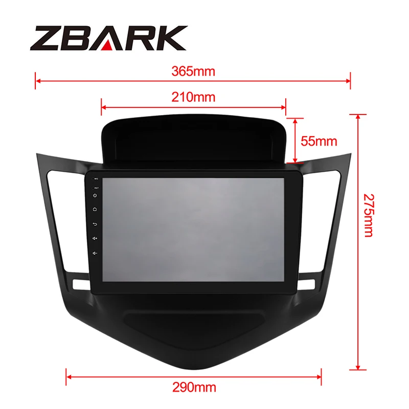 Perfect 9 inch 2 din Android 9.0 Car Radio  Multimedia Player Stereo Navi GPS no dvd for Chevrolet Cruze sedan 2009 2010 - 2013 YHTK045 4