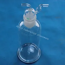 1000 мл лабораторная стеклянная бутылка для мойки газа