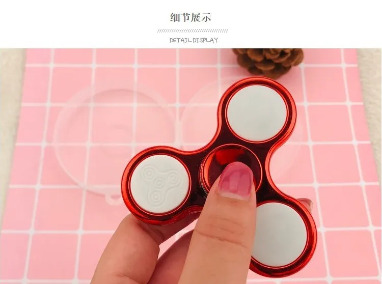 Luminous LED light Fidget Spinner Hand Top Spinners Glow in Dark Light EDC Figet Spiner Batman Finger Stress Relief Toys