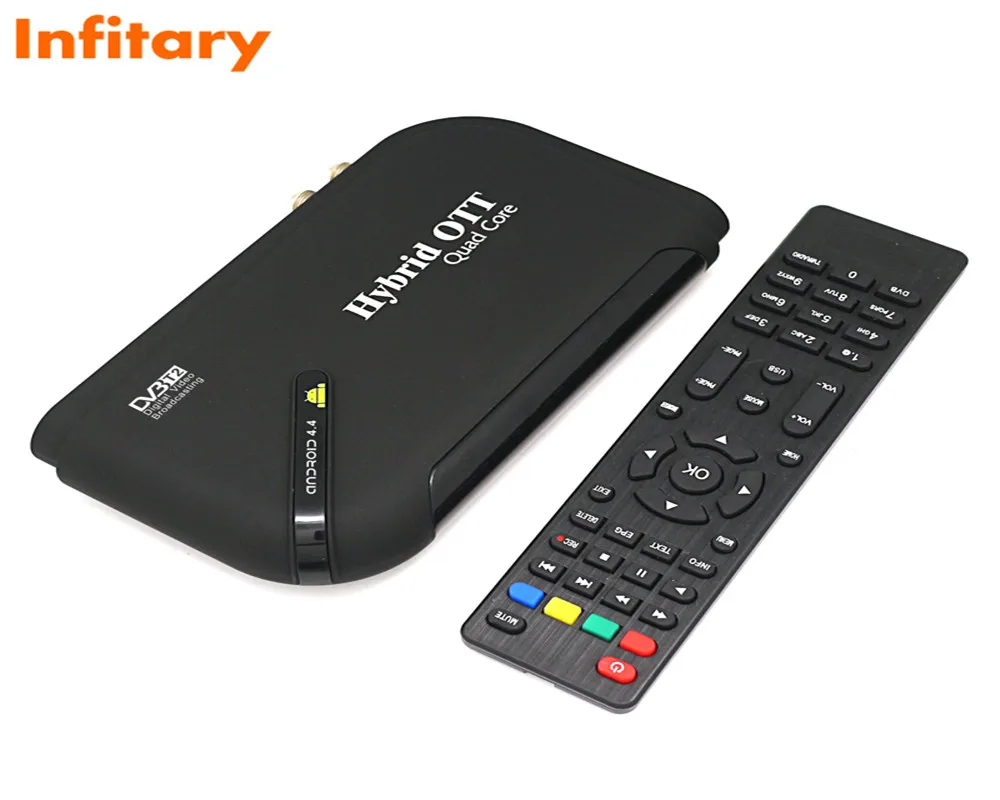 DVB T2 android smart tv box Amlogic S805 Qual Core Coretex A5 1GB/8GB