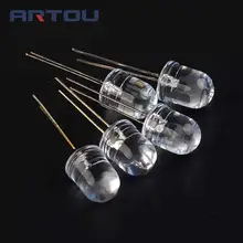 20 шт 10 мм светодиодный синий лампа 25000mcd ультра яркий светодиодный светильник