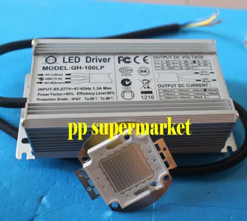 

100W High Power led 365nm 375nm 385nm 395nm 410nm 420nm UV led ultraviolet lamp light DIY+ waterproof Diver