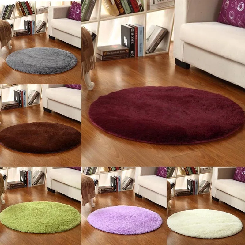Мягкий плюшевый пушистый круглый ковер, домашний декор, мохнатый ковер, компьютерное кресло, напольный коврик, пушистый круглый ковер для гостиной, распродажа