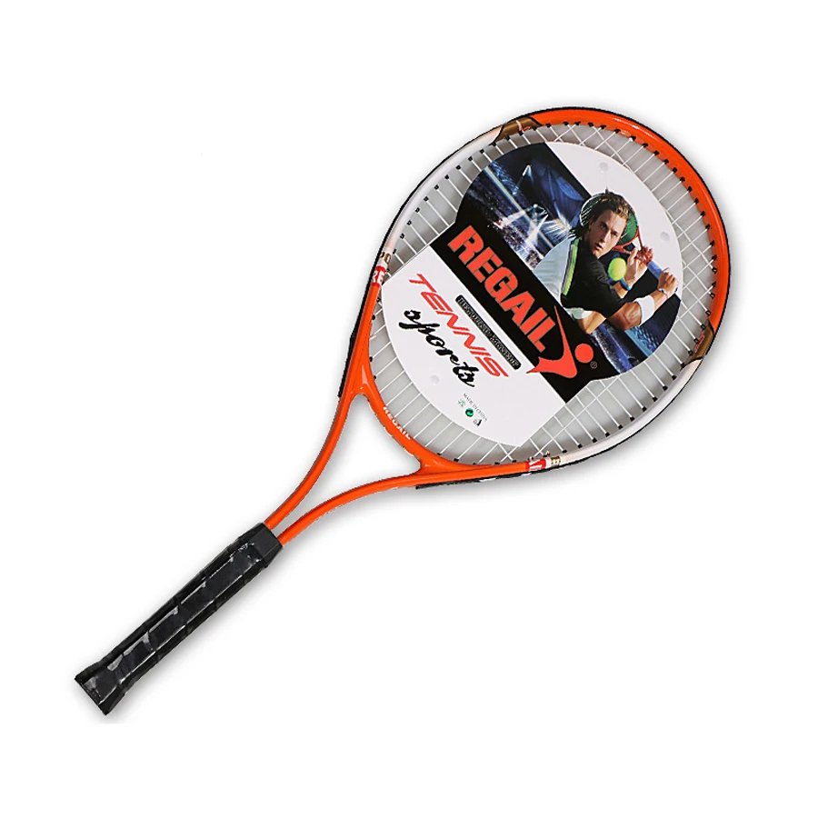 Ракетка из углеродного алюминиевого сплава для взрослых, тренировочная Теннисная ракетка из волокна, оригинальная женская или Мужская теннисная ракетка с ручкой