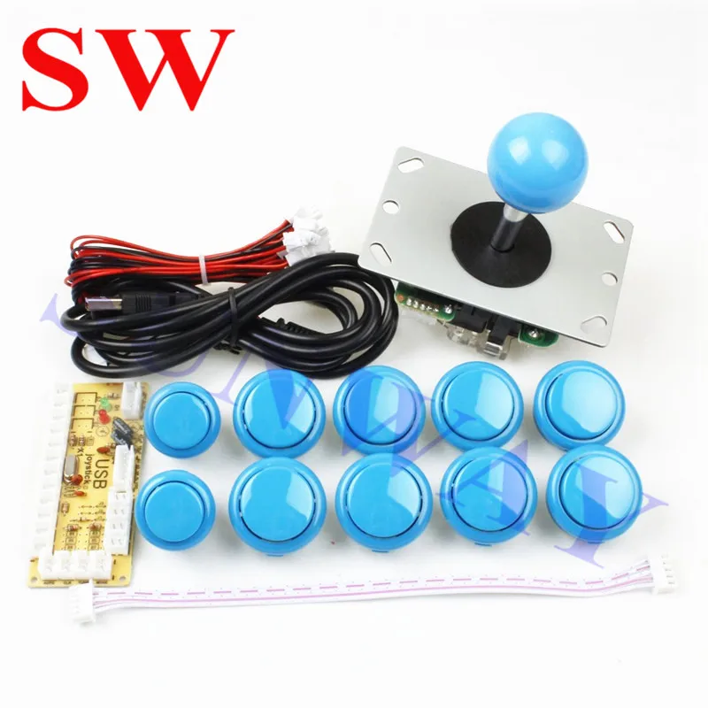 

MAME Joystick with Jamma Arcade USB Encoder + Arcade Fighting Joystick + USB Arcade Buttons for jamma arcade game kits