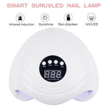 108 ВТ Сушилка для ногтей с 36 светодиодный s две ручные лампы УФ-лампа светодиодный светильник для ногтей маникюр Гель-лак для ногтей автоматический датчик четкое отображение времени