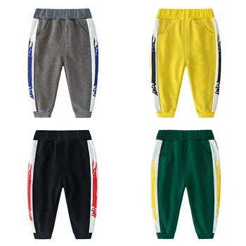

High quality Boy girl Leisure harem fashion Sports pants cotton monster Trousers spring autumn toddler Comfortable kids clothes