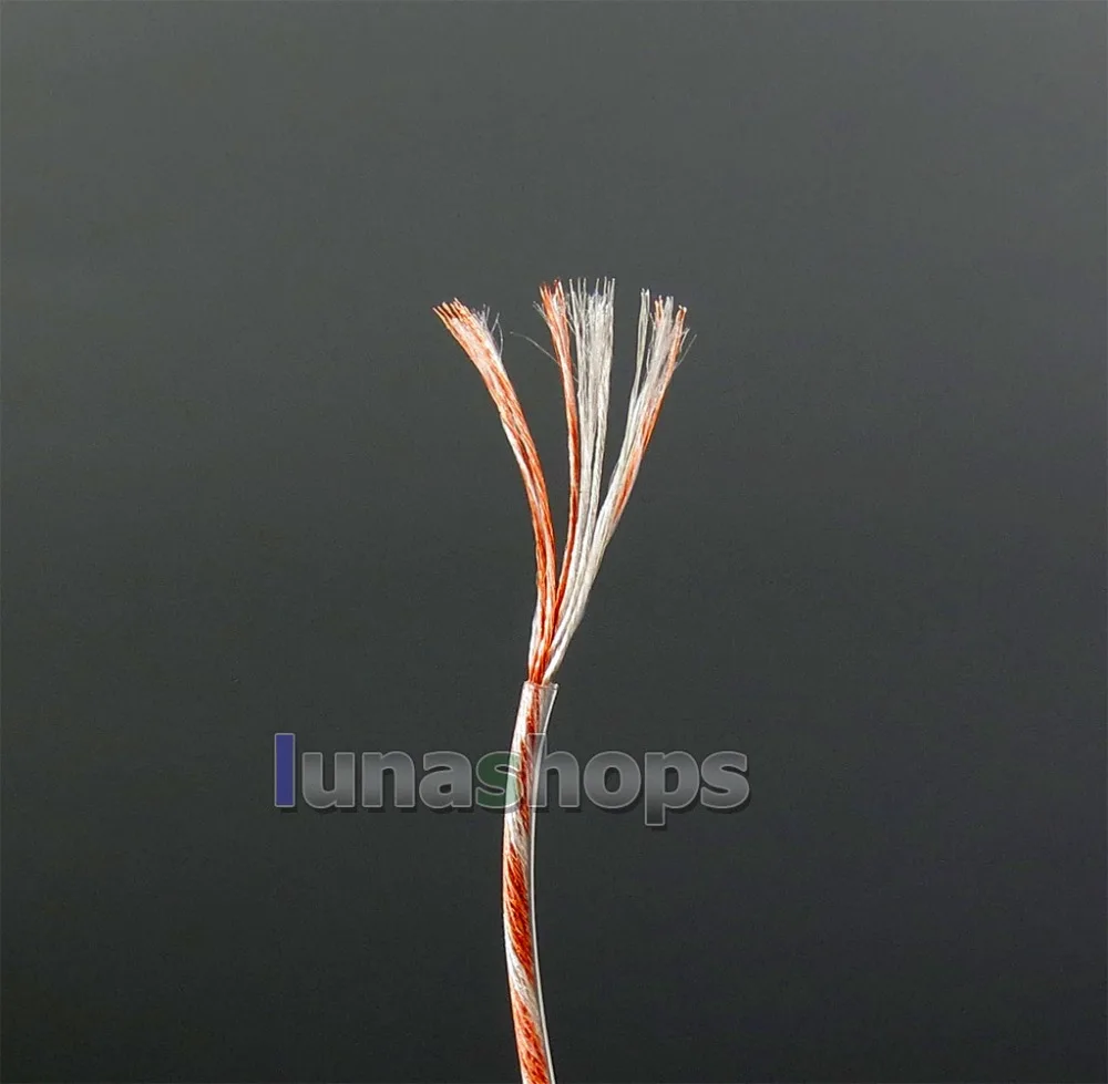 LN006299 100 м смешанный посеребренный медный 7N OCC 63 ядра(9*0,01 мм)* 7 ПВХ изоляционный слой диаметр: 1,15 мм наушники оптом кабель