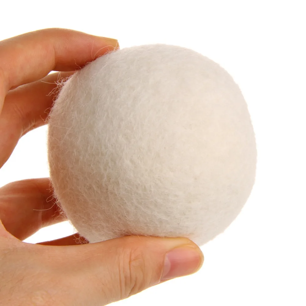 1 Pc 7cm Wool Dryer Balls Drying Fabric Softer Luandry Home Washing