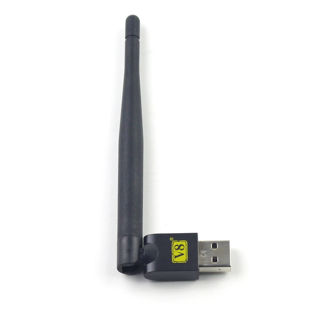 USB WiFi V8 USB Wifi с антенной работает для Freesat V7 V8 серии цифровых спутниковых приемников и других FTA телеприставки