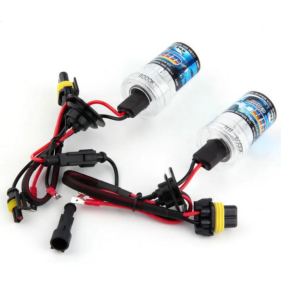 

2pcs/lot New 35W H11 6000K Xenon HID Bulb Headlight Lamp 35w Auto Car head light Wholesale