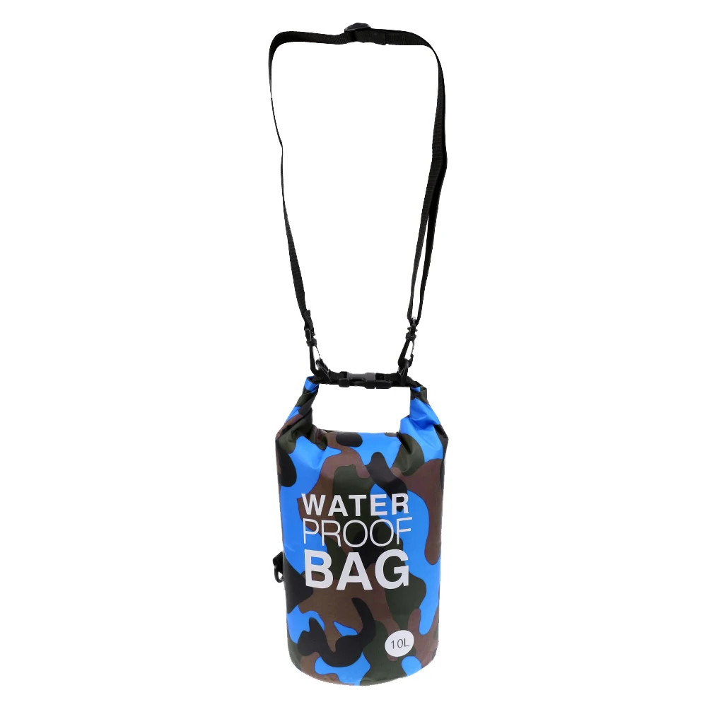 Perfeclan 10L Camo PVC Waterproof Dry Bag Sack for Kayaking Camping Rafting Outdoor Sports Kayak Canoe Boat Accessory 