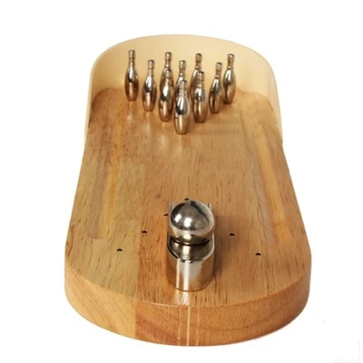

Foreign trade new creative wooden mini finger bowling desktop game parent-child interaction casual toys puzzle children gifts