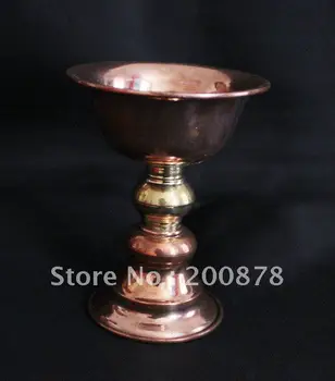 

TBC808 Tibetan red brass small Oil Lamp,125*90mm,Tibet Buddhist items,best offer