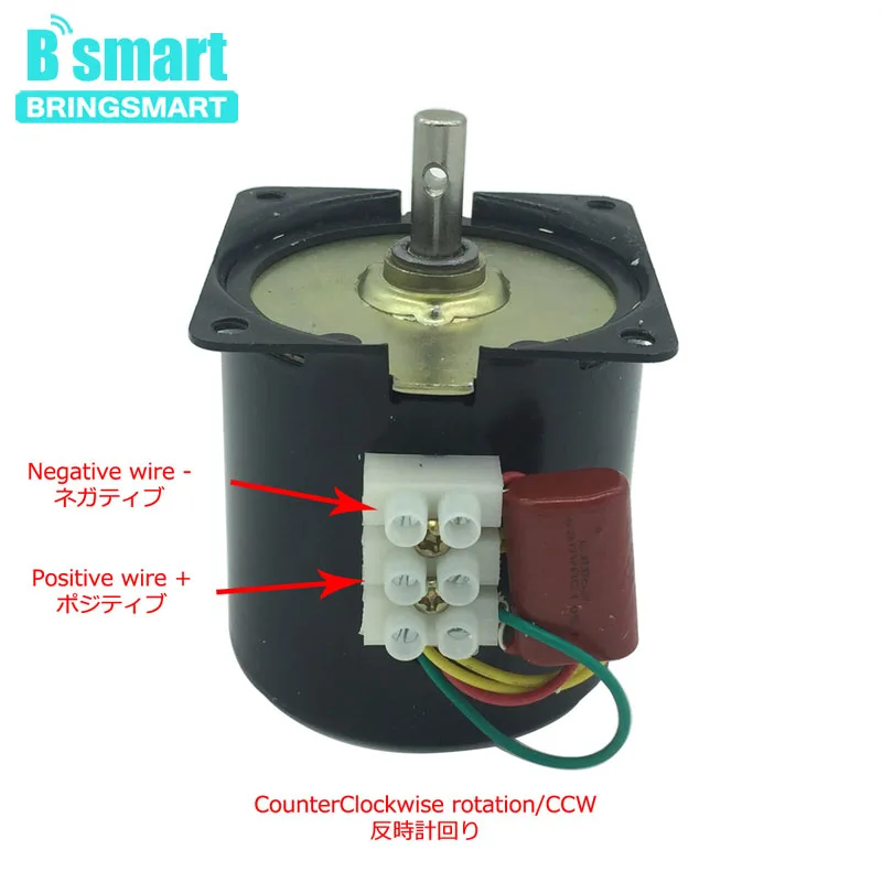 Bringsmart AC Smll двигатель 110 В 220 60KTYZ синхронный постоянный магнит с высоким крутящим