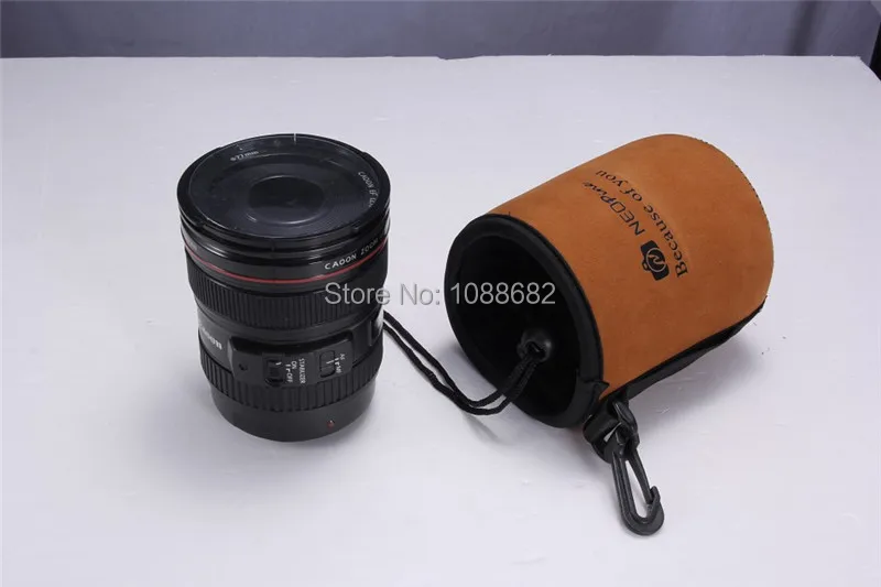 Soft Neoprene Camera Lens Pouch Bag Case