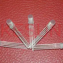 1000 шт. x 5 мм RGB рассеянный 4pin длинные ноги сверхяркий общий анод/катод трехцветный рассеянный светодиодный светодиод лампы широкий угол