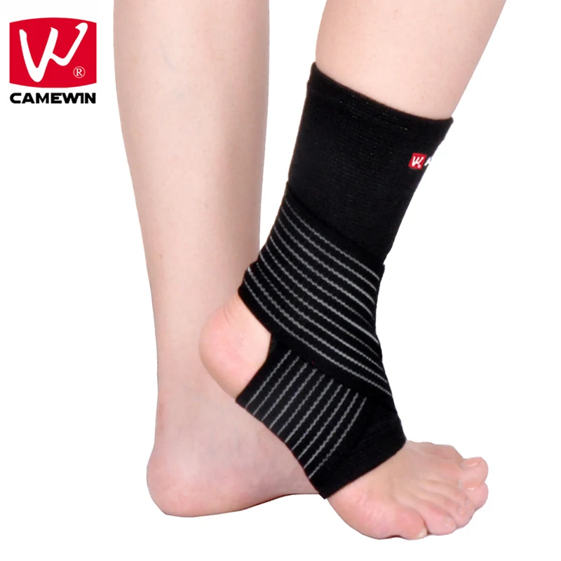 

CAMEWIN Brand 2 PCS Ankle Support Adjustable High Elastic Bandage Knitting Ankle Protector Sports Breathable Brace Ankle Pads