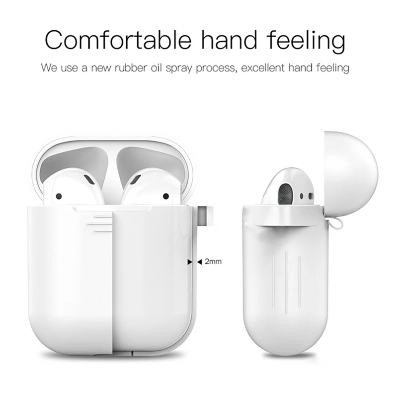 Для airpods чехол силиконовый earpods вкладыши 1:1 air стручки i 16 15 14 13 12 11 10 наушники-вкладыши tws с i16 i15 i14 i13 i12 i11 i10 аксессуары