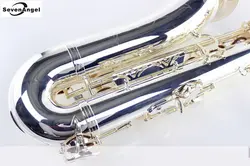 Сопрано sax Саксофоны BB локоть трубы ветер инструмент Серебряный sax Западной Инструменты saxofone Музыкальные инструменты Саксофоны