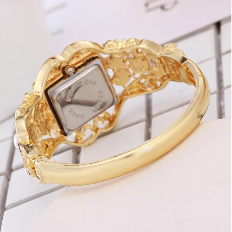 Жемчуг женские Модные Diamond Pearl браслет Таблица жемчуг K золотой браслет часы жемчужный браслет часы платье часы Для женщин