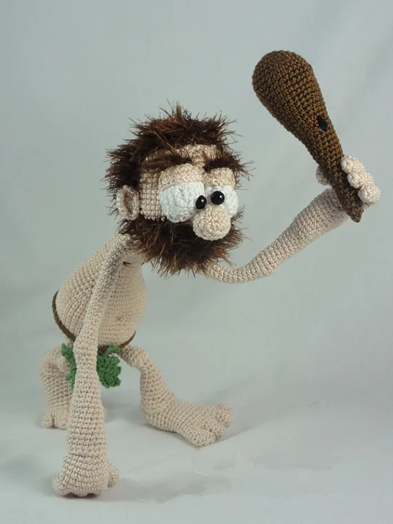 Вязание амигуруми Clifford the Caveman toy doll rattles|doll rattle|toy rattlecrochet rattle |