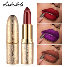 KADALADO Brand Sexy Lips Matte Lipstick Velvet Nude Waterproof Lipstick Long Lasting Batom Make up Lip Stick Beauty Cosmetics KADALADO Brand Sexy Lips Matte Lipstick Velvet Nude Waterproof Lipstick Long Lasting Batom Make up Lip Stick Beauty Cosmetics