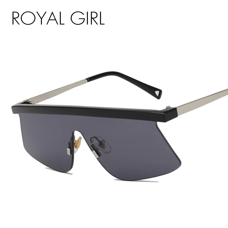 ROYAL GIRL Clear Eyewear Módní sluneční brýle Ženy Cat Eye Sun Glasses pro dámy Clear Rimless Mirror Pink Sun Glasses ss183