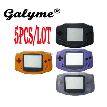 

5pcs/lot Multi-Color Housing Shell Case Cover w/ Original Lens Protector Stick Label Fit GameboyAdvance Game Console Boy Advance