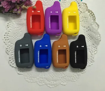 

Sale TZ 9010 Silicone Case Key Chain For Russian 2-way Alarm System Key Fob Tomahawk TZ-9010 TZ9010 Tomahawk TZ9030,TZ 9030