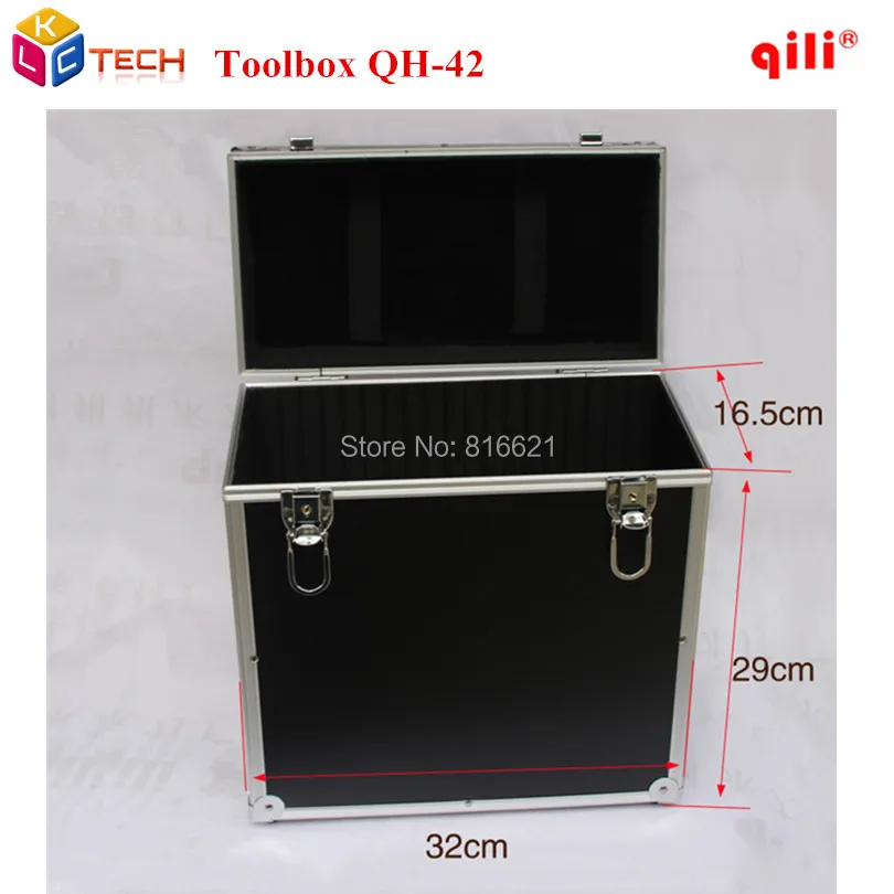 Qili QH-42 Toolbox Max черный цвет пластиковый ящик для инструментов контейнер для хранения многофункциональный пластиковый ящик для инструментов с ручкой