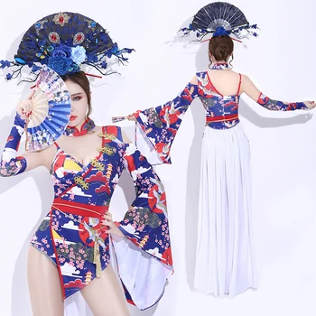 

new sexy nightclub singers dance wear retro Chinese style high quality costume for woman