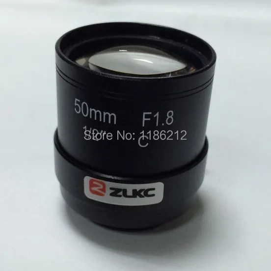 

New design 2 Megapixel High quality Manual Iris Fixed focal length Lens 50mm, 1/2" F1.8 C Mount HD Lens ,Machine Vision Lens
