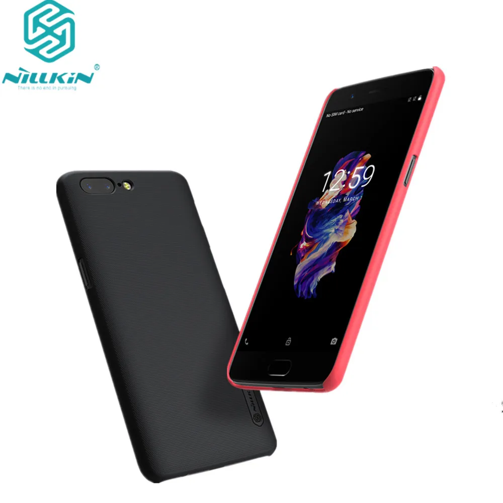 10 шт./лот оптовая продажа Nillkin Супер Матовый Защитный чехол для oneplus 5 Жесткая