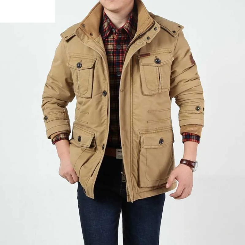 Американские военные куртки, зимние мужские флисовые пальто с капюшоном, теплая Толстая ветровка, свободная парка с большим карманом, Мужская одежда, большой размер 8XL