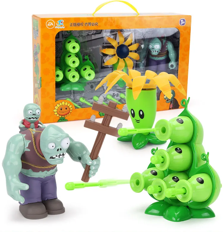 

Plants Vs. Zombies Pvz Big Zombie The Building Blocks Figures Diy Model Education Toys For Children Gift
