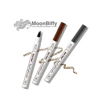 MOONBIFFY 1 шт. брови карандаш для бровей Pen Для женщин девочек Водонепроницаемый вилка Совет бровей Тату Pen Brow Pencil
