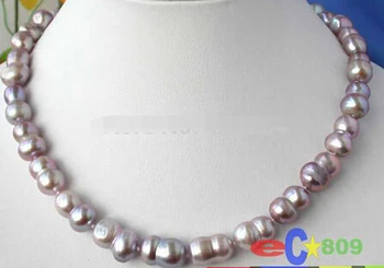 

yan 1828 17" 18MM lavender baroque DOUBLE FW PEARL NECKLACE