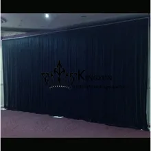 One Set Black Color Wedding Backdrop Drape With Backdrop Pipe Stand Backdrop Curtain With Pipe Frame