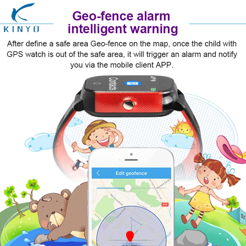 Водонепроницаемые Детские Смарт часы GPS Wi Fi SOS с циферблатом умные для детей