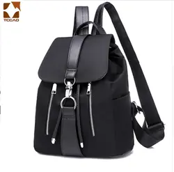 TCGAD женский рюкзак новый модный PU молния замок дизайн черный на открытом воздухе женский рюкзак модный мультифункциональный рюкзак 2019