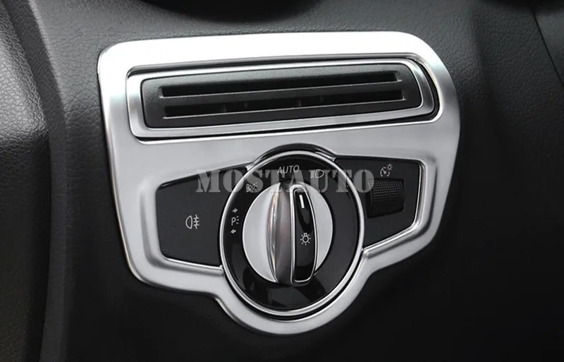 Для Mercedes Benz GLC X205 X253 переключатель фар из abs-пластика Кнопка рамка Крышка- 1 шт
