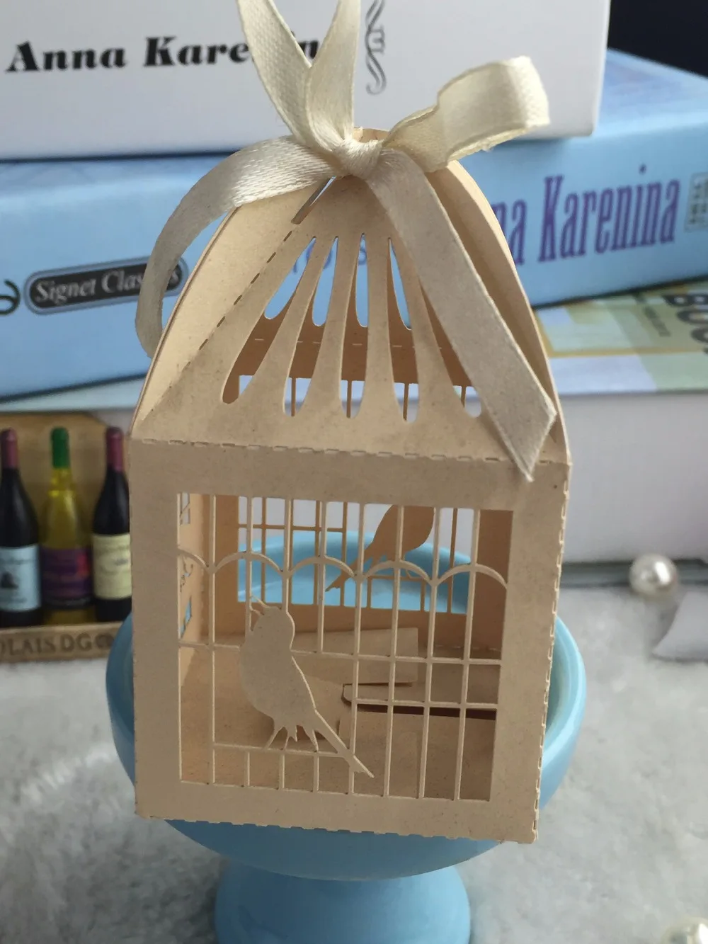 Buy 100pcs Light Gold Bird Cage Wedding Favour Gift