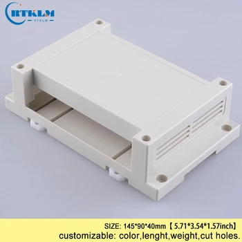 

Din rail plastic project case plastic enclosure electronic housing products abs diy junction housing case PLC BOX 145*90*40mm